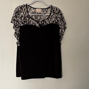 Chic Black and White Women's Blouse